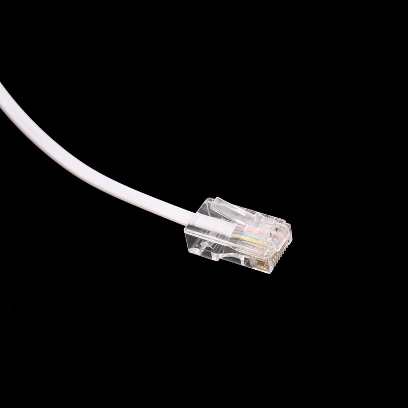 2X RJ11 6P4C zu RJ45 8P4C Modulare Telefon Internet Verlängerung Kabel 3 Meter