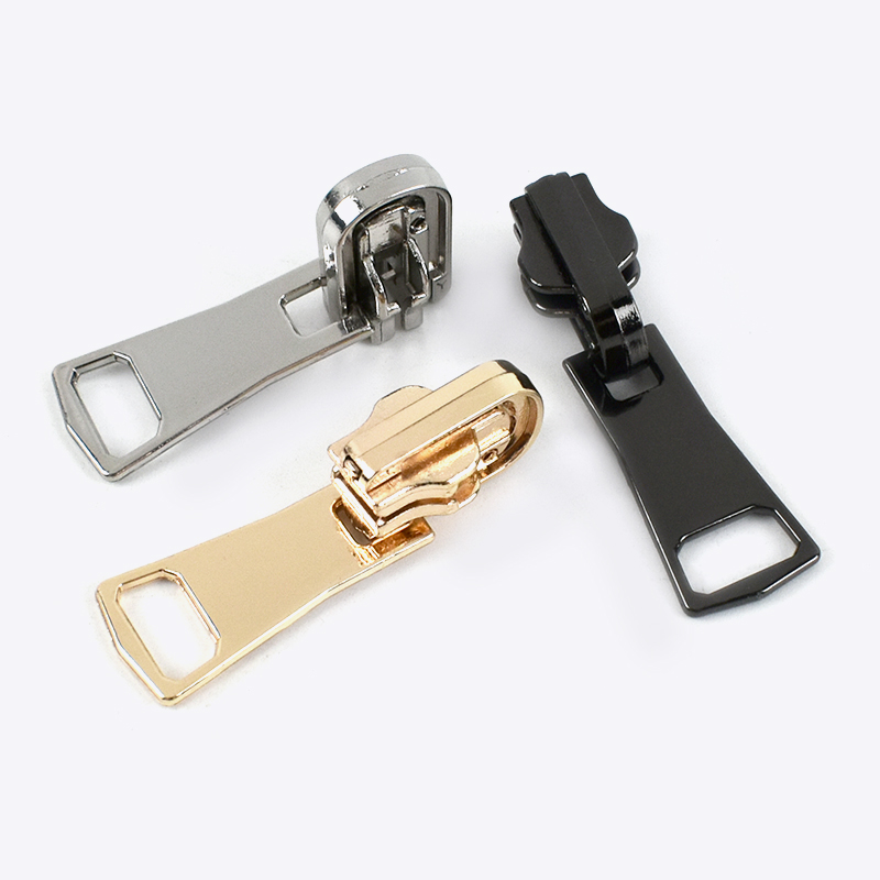 5pcs Double-sided Zipper Sliders for 5# 8# Metal Rotatable Zippers Puller Jackets Clothes Head Zip Repair Kit Sewing Accessories