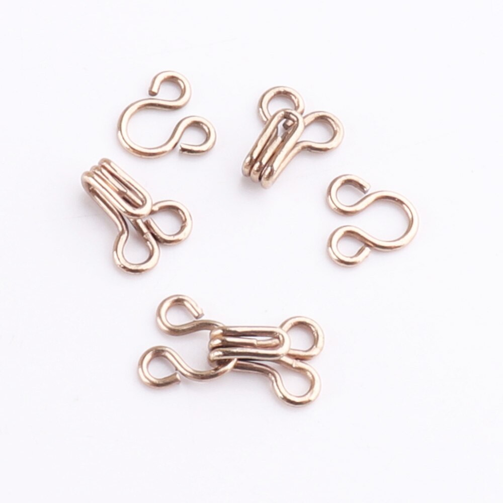 Haak en oog 11*6mm sluitingen kleermakerij rok jurk ondergoed kledingstuk jas bh diy naaien op kraag haak accessoires onderdelen