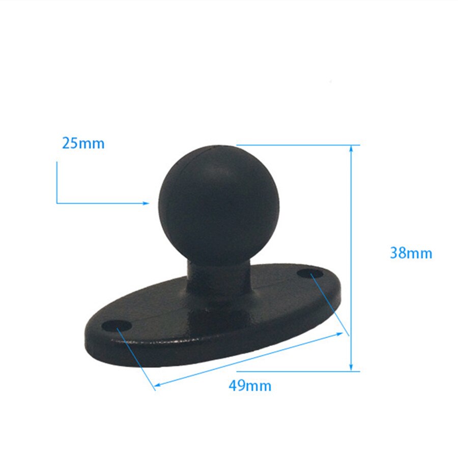 Jadkinsta Ball Head Black Phone GPS Holder Mount Motorcycle Base with 10mm Hole autocycle Stand for Gopro Xiaomi for iPhone: H