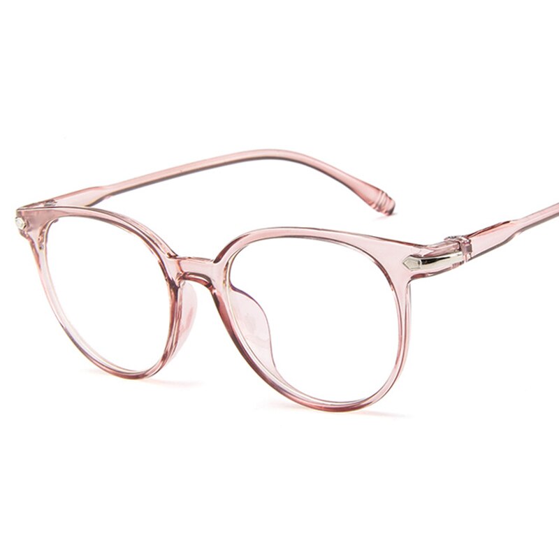 Transparent Computer Glasses Frame Women Men Anti Blue Light Round Eyewear Blocking Glasses Optical Spectacle Eyeglass 5colors: 05