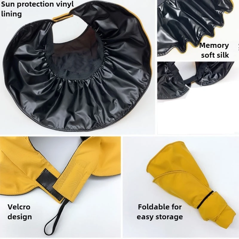 1 pz estate vuoto superiore a tesa larga pieghevole cappello da sole per le donne protezione solare anti UV cappello a secchiello femminile escursionismo all'aperto pesca spiaggia berretti