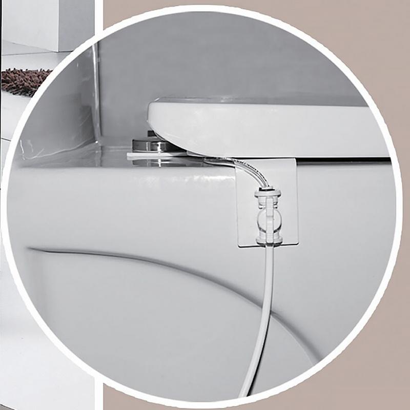 1Pc Wc Doorspoelen Sanitaire Apparaat Bidet Waternevel Seat Praktische Toilet Sproeier Nozzle Bidet Deel Schoonmaken Adsorptie #1026