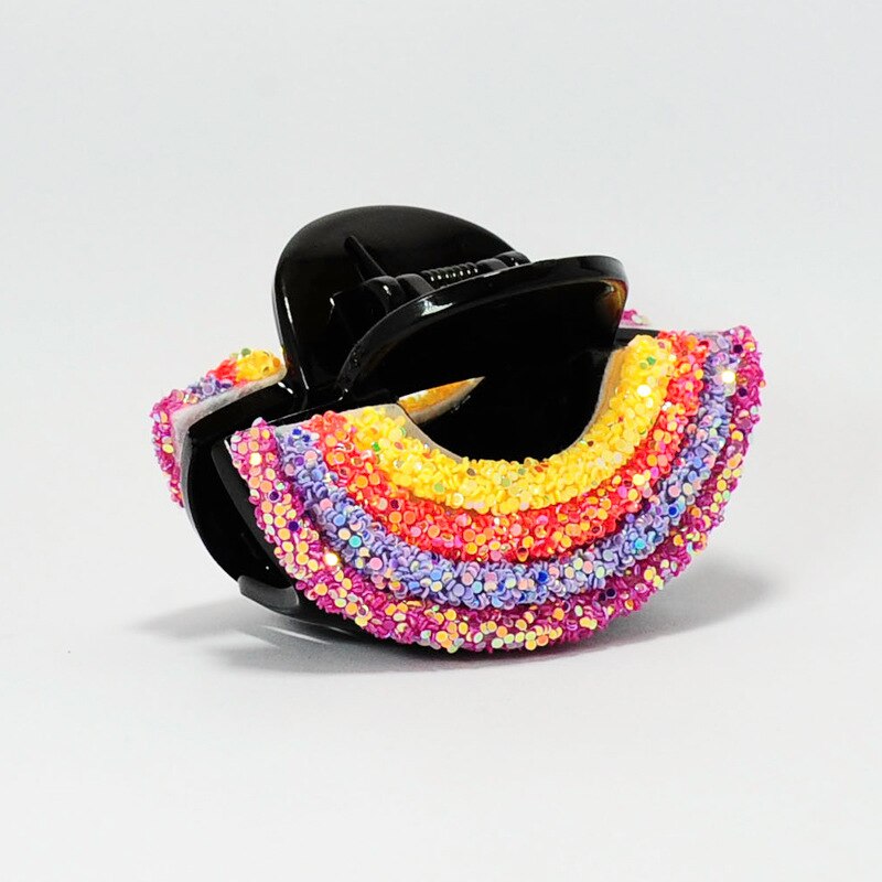 femmes filles mignon coloré strass à la main cheveux griffes doux cheveux ornement Clip épingles à cheveux bandeau cheveux accessoires: 5