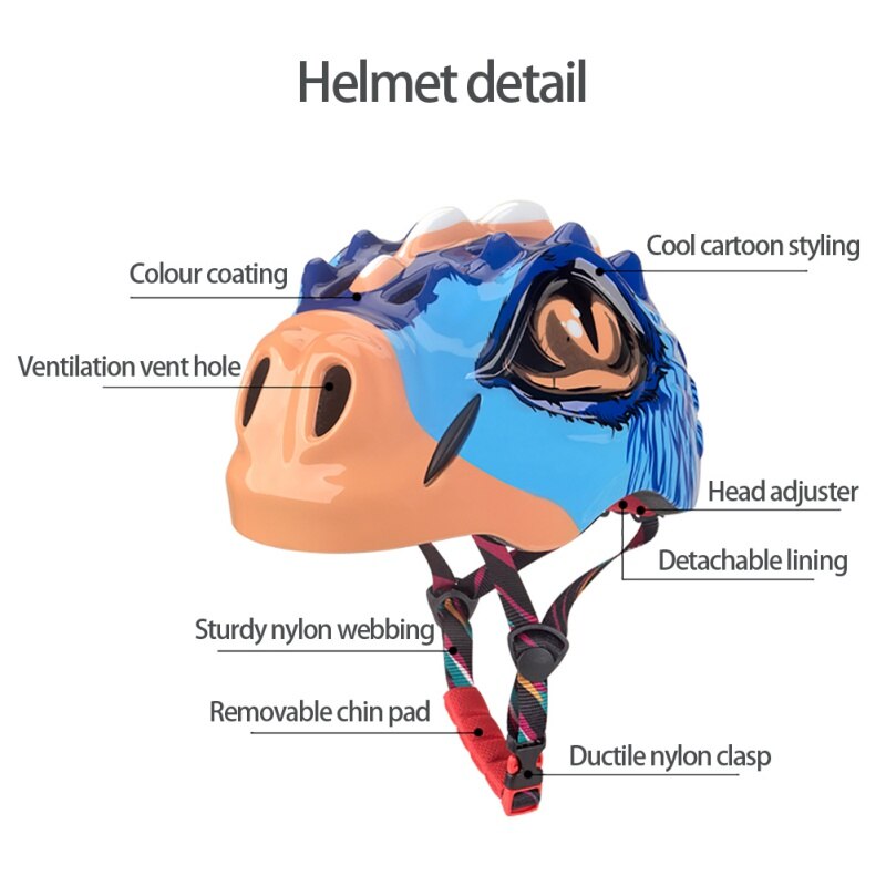 SchöNe Karikatur freundlicher freundlicher Fahrrad Helm freundlicher Sport Rolle skaten Art Sicherheit Helme mit lichter 3-10 Jahre