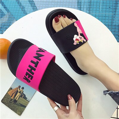 Lluumiu sommartofflor damskor badtofflor inomhustofflor flip flops badrum sommartofflor duschtofflor dam: Rosoröd / Eur 36 -  asien 37