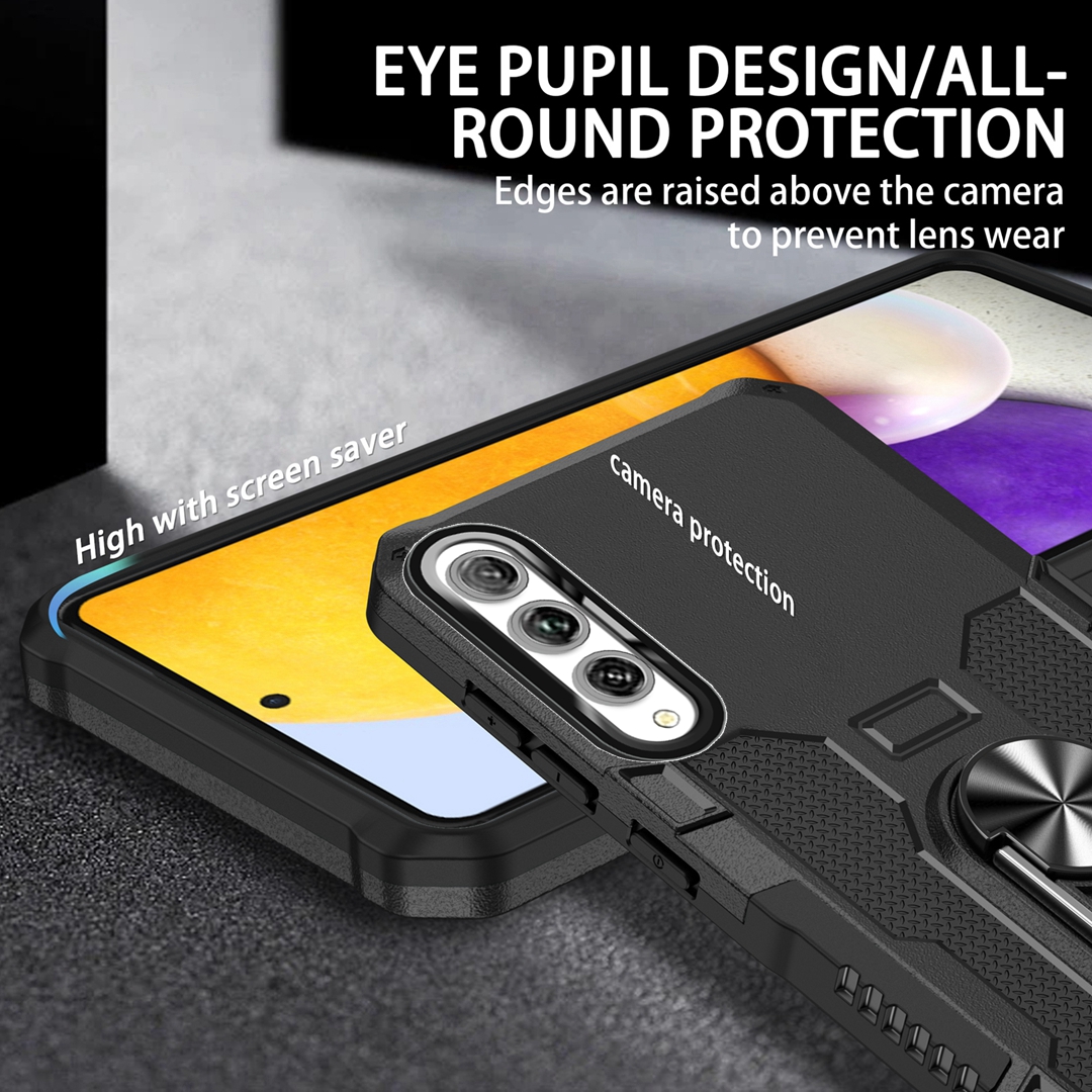 Para Huawei Y9s funda a prueba de golpes armadura soporte para dedo cubierta de anillo de Metal magnético para Huawei Y9S Y9 S fundas de parachoques de silicona