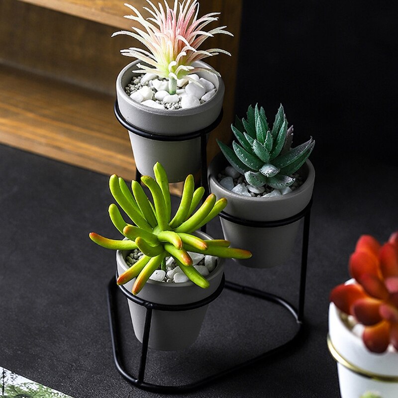 Styl skandynawski dom mini wysokiej jakości kwiaty garnki prosty ogród kryty nowoczesny regał wystawowy roślin