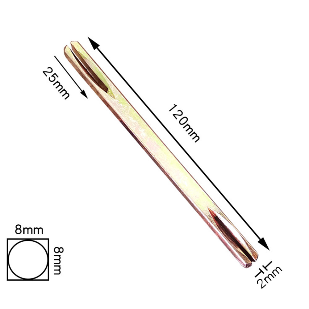 85-130mm Square Spindle 8mm Galvanised Door Window Handle Iron Square Pin Firmly Holds The Door Handles: Brown