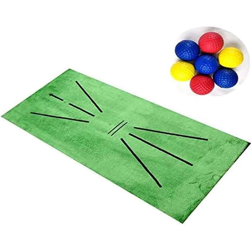 Golf Tapis D'entraînement pour Balançoire Détection Bâton Mini Golf Pratique Formation Jeu et pour le Bureau À Domicile Utilisation Extérieure