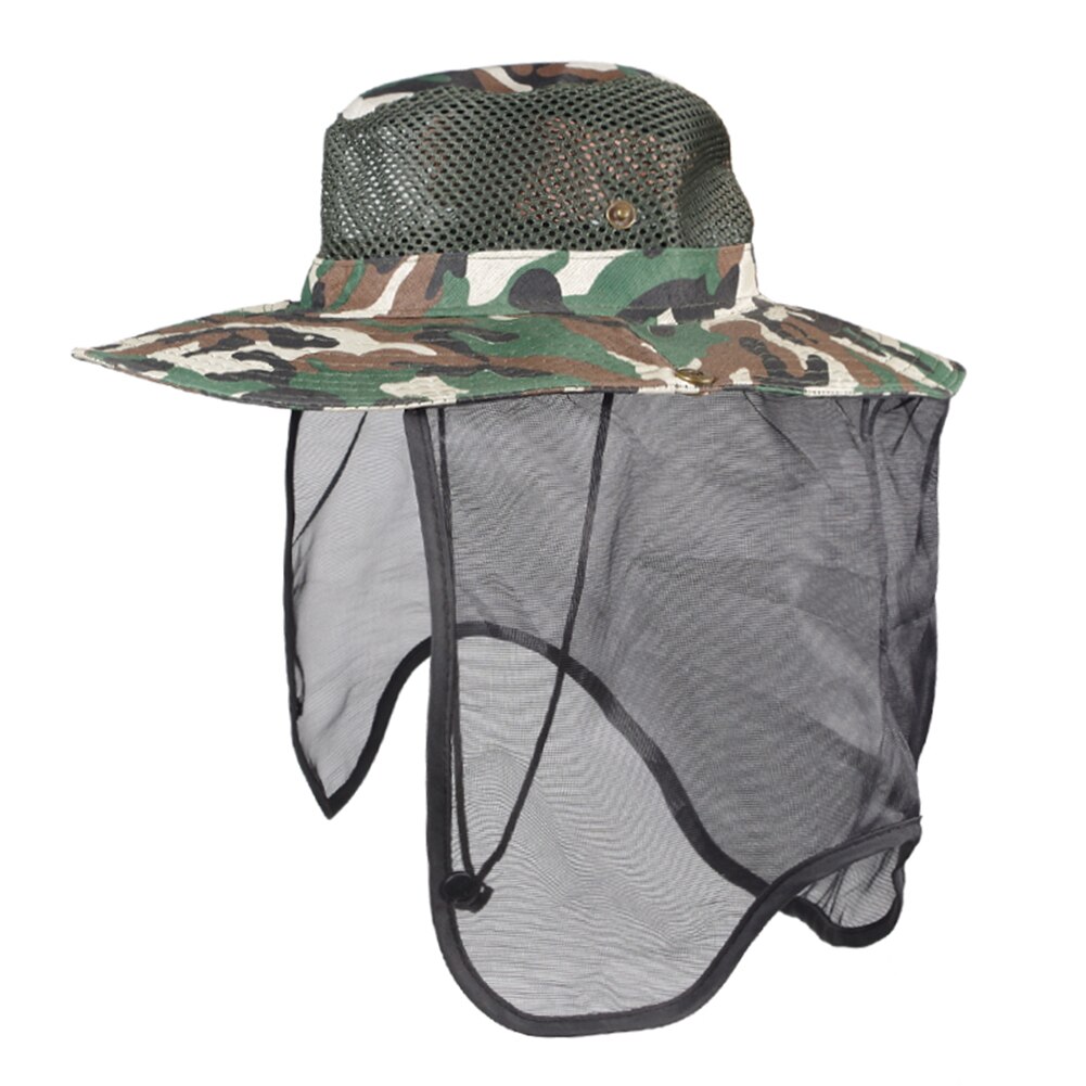 Myg insekt mesh cap cap insekt hat fisk hat hat bug mesh proof cap midge hat head ansigtsbeskyttelsesnet til udendørs fiskeri: C