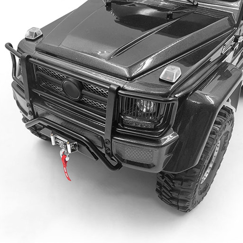 INJORA RC Car Metal Front Bumper for 1:10 RC Crawler Traxxas TRX4 G500 TRX6 G63 6X6 Upgrade Parts