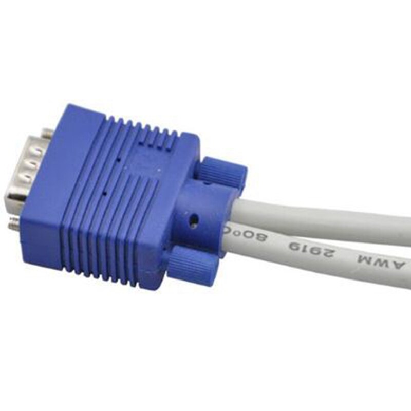 Cable divisor VGA para ordenador, conector adaptador de doble 2 monitores, 15 Pines, dos puertos macho a hembra