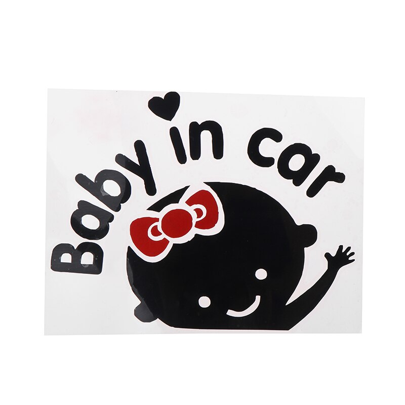 Cartoon Auto Stickers, Reflecterende Vinyl Styling Baby In Auto Warming Auto Sticker ,Baby Aan Boord Reflecterende Muursticker: BK