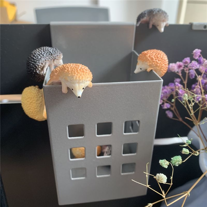 Glas miniatuur Egel met lange neus 8cm