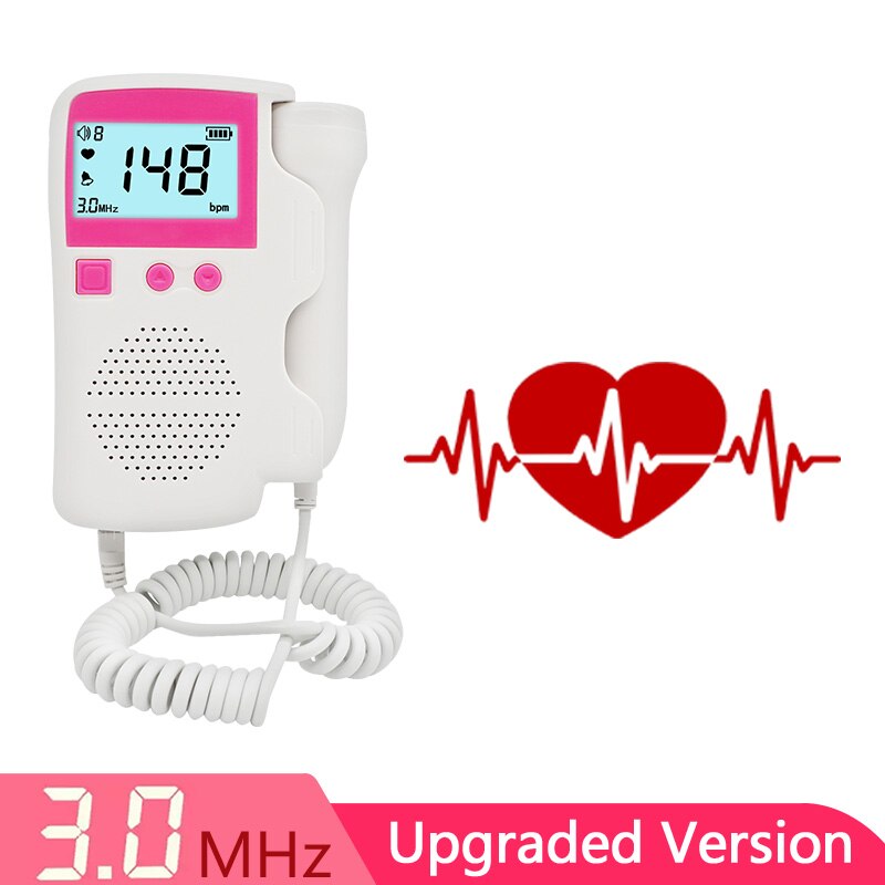 Doppler Foetale Zwangerschap Ultrasound Machine Baby Heartbeat Monitor Home Sonar Stethoscoop Zwangere Vrouwen Detector Geen Straling