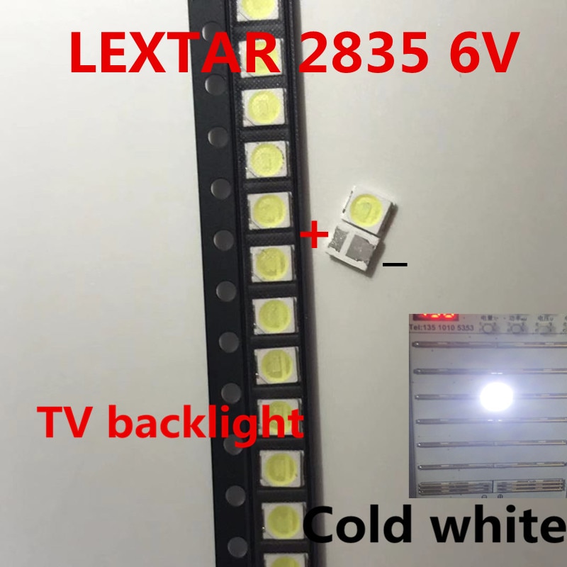 Original LEXTAR 2835 3528 1210 6V 2W SMD LED Für Reparatur TV Hintergrundbeleuchtung Kalten weiß Lcd-hintergrundbeleuchtung LED/1000Stck