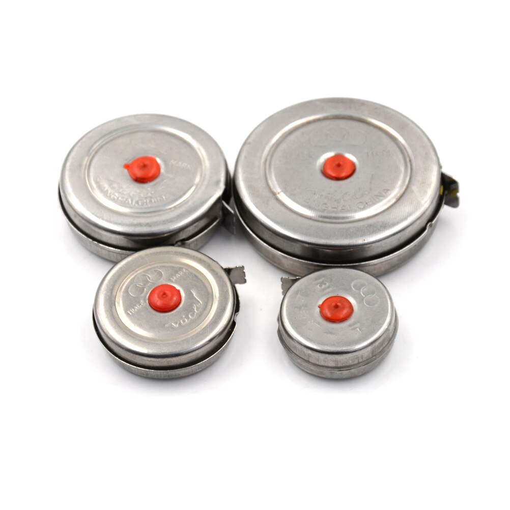 Mini cinta retráctil de 1m y 2m para hogar, fábrica, oficina, cinta métrica de carpintería de acero inoxidable