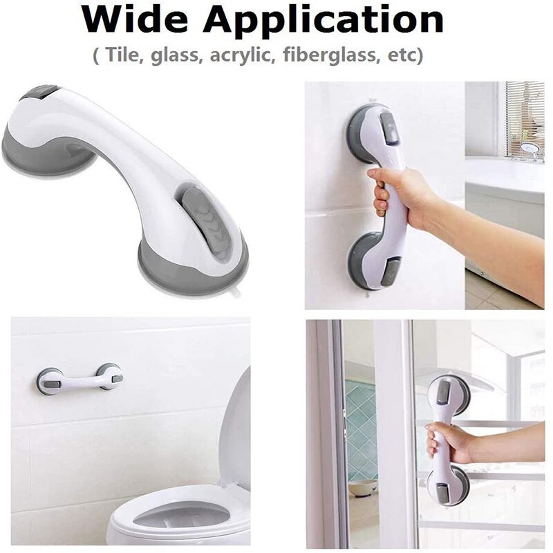 Antislip Grab Bar Badkamer Veiligheid Ondersteuning Wc Handvat Vacuüm Zuignap Leuning Geavanceerde Extra Douche Handvat Voor Douche