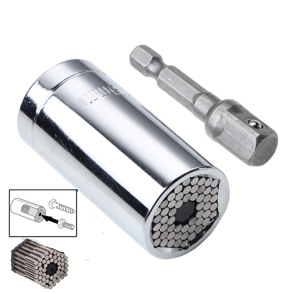 Universele Socket 2 Stuk/set Universele Verstelbare Koppel Ratchet Dopsleutel Set Spanner Multifunctionele Hand Tool Set