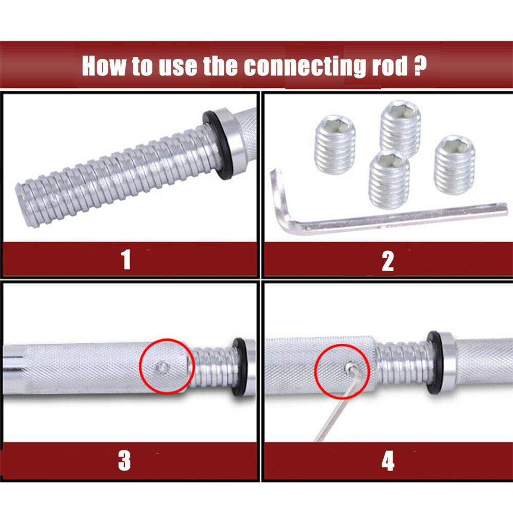 Dumbbells Connecting Bar Weight Lifting Barbells Extender Extension Rod Connect Fitness Equipment Accessories
