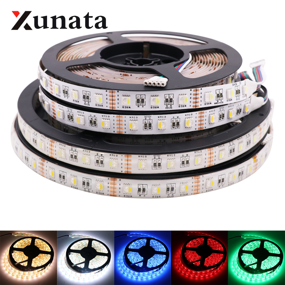 5 m/Roll 24 V RGBW RGBWW LED Strip Lamp 4 Kleuren in 1 Led Waterdichte 5050SMD 60 Leds /m Flexibele Tape LED Strip Licht