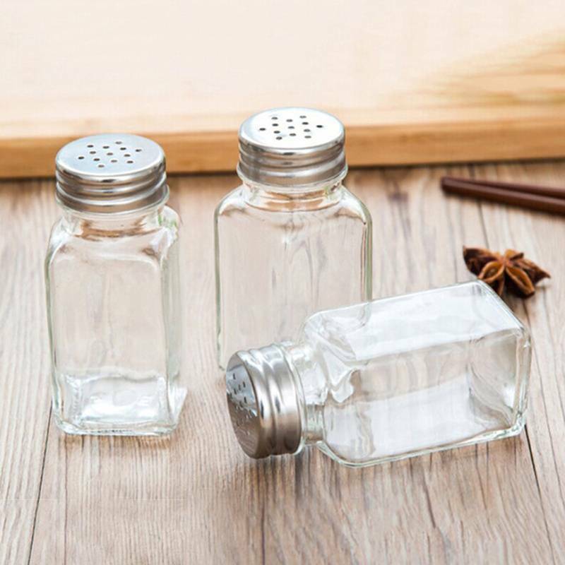 1Pc Glas Cruet Kruiderij Flessen Kruiden Blikjes Peper Zout Shaker Kruidkruik Keuken Koken Gereedschap