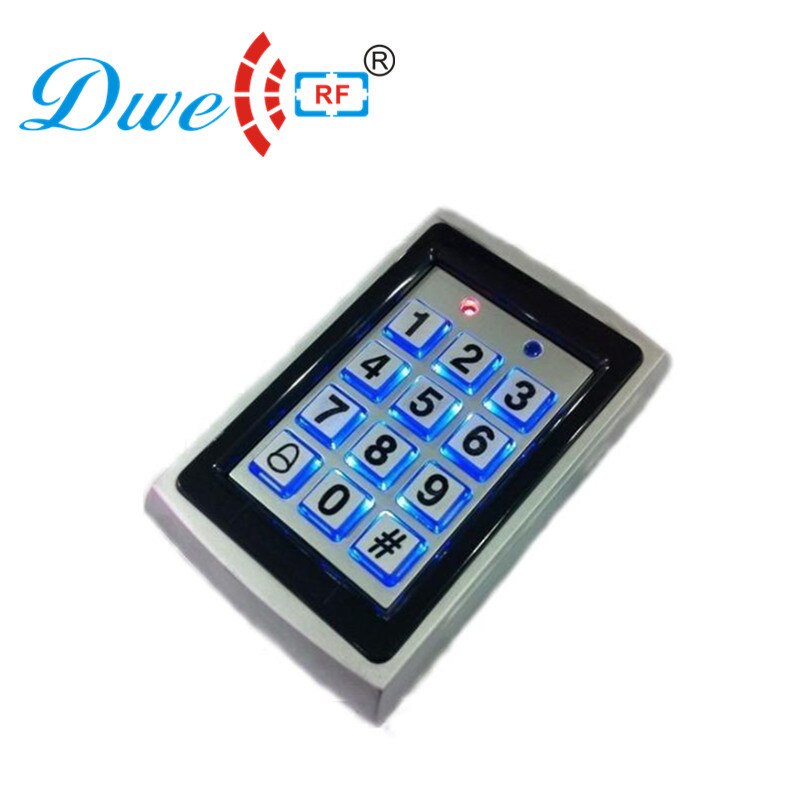Dwe cc rf-toegangscontrole rfid-lezer met kort bereik en weigand 26/34- bits toetsenbord met achtergrondverlichting