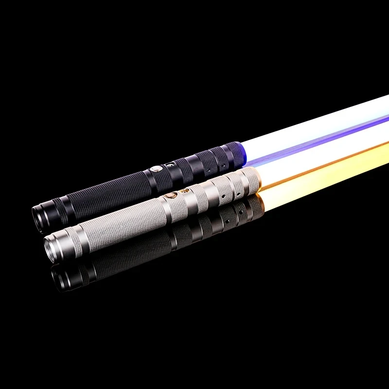 Metal Handle Lightsaber - RGB 16-Color - FX Dueling - Rechargeable Lithium Battery