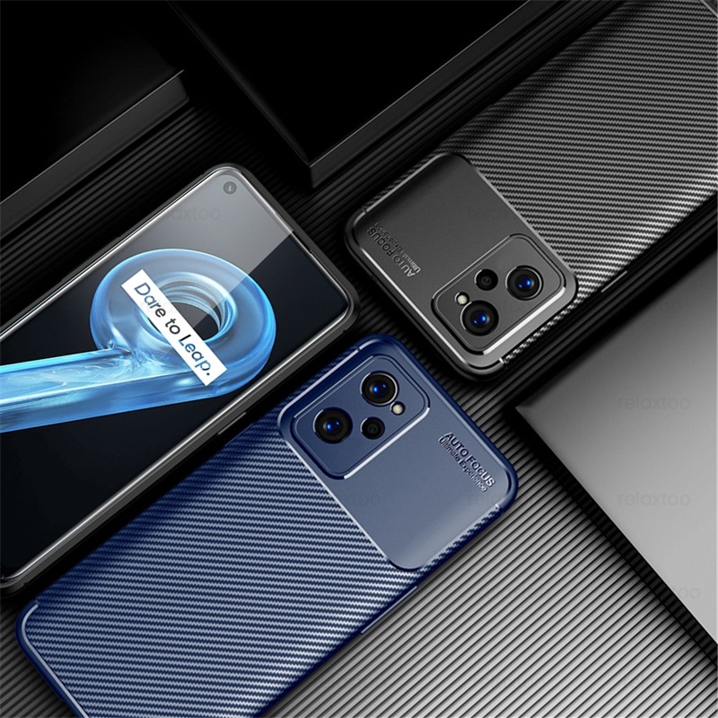 Realmi 9i Case Carbon Fiber Tpu Shockproof Coque Voor Realme 9i Realmy Rijk 9 Ik Soft Silicon Cover Capa Op realme9i RMX3491 6.6&quot;