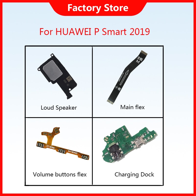 Flex Voor Huawei P Smart Poort Opladen Dock Voor P Smart Power Volume Knoppen Flex Kabel Voor P smart Luidspreker
