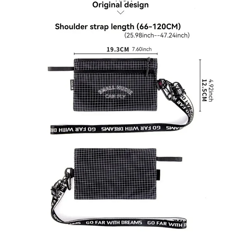 Lätt nylonmaterial rese-id-väska passväska rfid stöldskyddande bankkortsväska