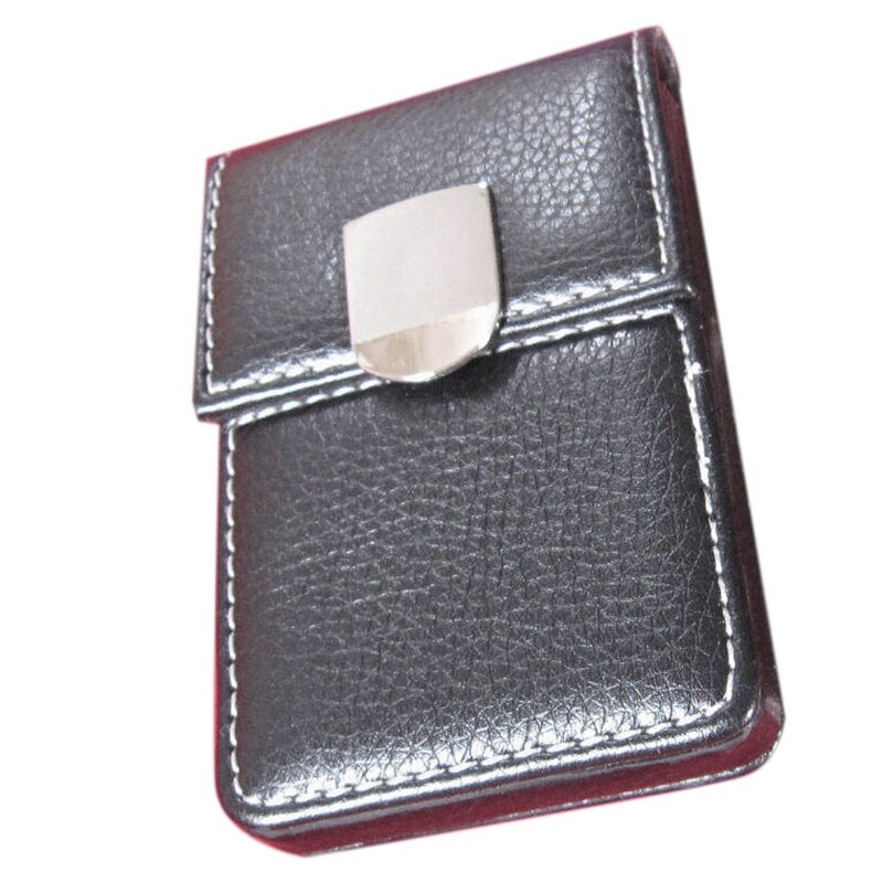 Porte-Cartes En Cuir PU Avec Fermeture Magnétique - Jusqu’à 25 Cartes | Noir Et Élégant