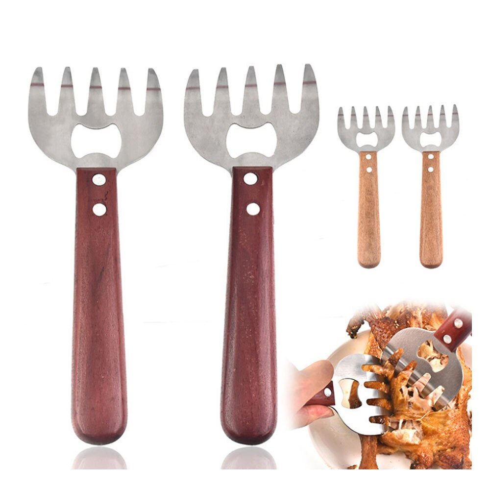 Fourchettes de levage de dinde, fourchette de poulet de volaille de griffes de viande, viande d'acier inoxydable