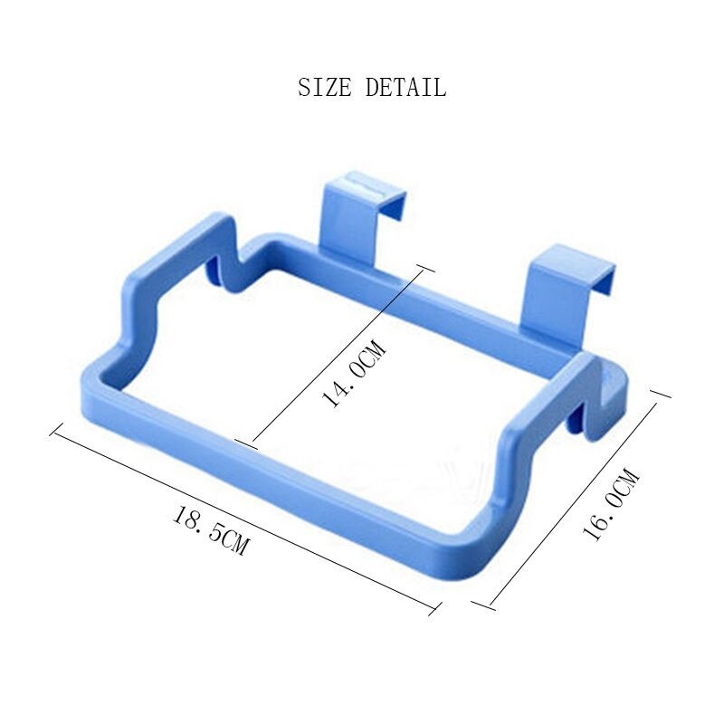1PC Plastic Vuilniszak Rack Draagbare Opknoping Trash Vuilniszak Opbergrek Houder Keuken Gadgets Opbergrek