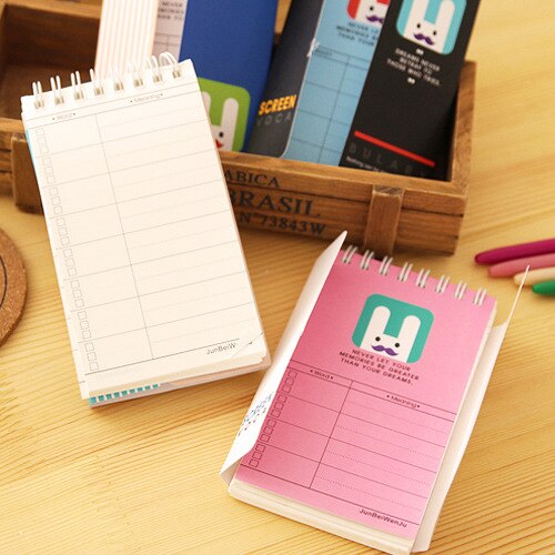 Foreign Language Learning Words Spiral Notebook Vocabulary Book Cover Up Memory Notepad Portable English Glossary List Memo Pad