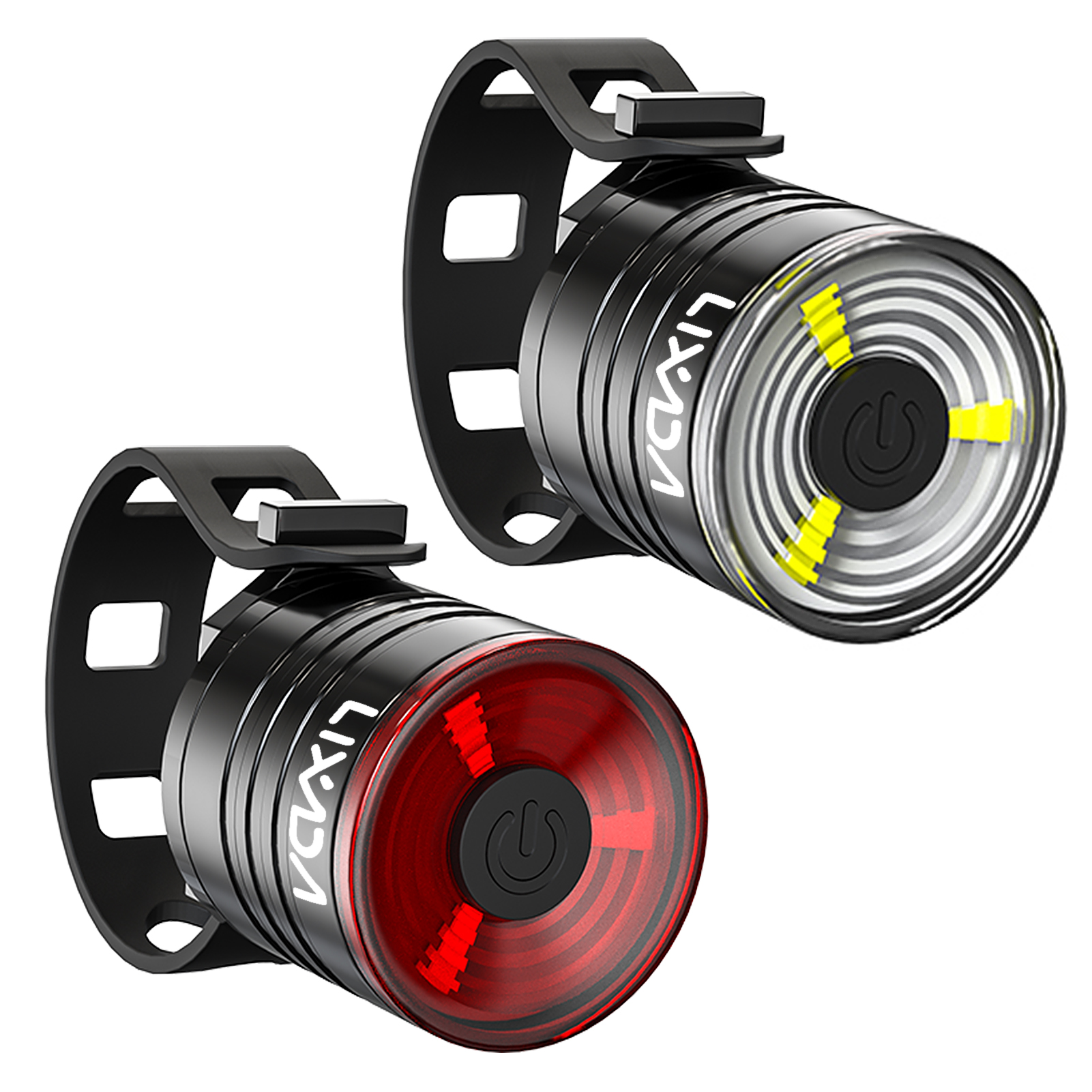 Lixada-luz trasera LED para bicicleta, luz nocturna de seguridad en ciclismo, luz de advertencia, accesorios para bicicleta de montaña 2024: Blanco
