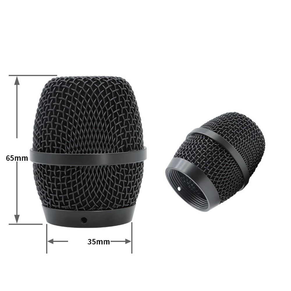 Head Replacement High Density Sponge Accessory Metal Mic Mesh Cover Microphone Mesh Head Microphone Grill Head Replacement Head: pink