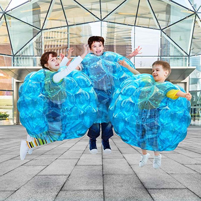 Oppustelige 24 '' bærbare kompis kofanger zorb bolde tunge holdbare pvc viny boble fodbold bolde udendørs spil til børn spille sjov