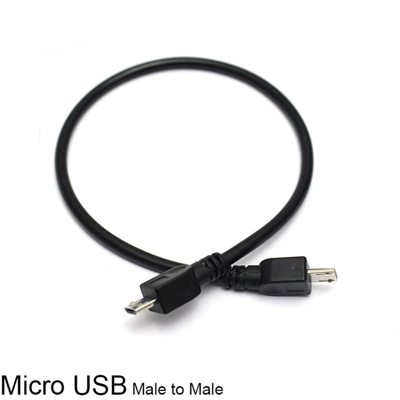 1Pc 25Cm Micro Usb Male Naar Micro Mannelijke 5Pin Converter Otg Adapter Datakabel