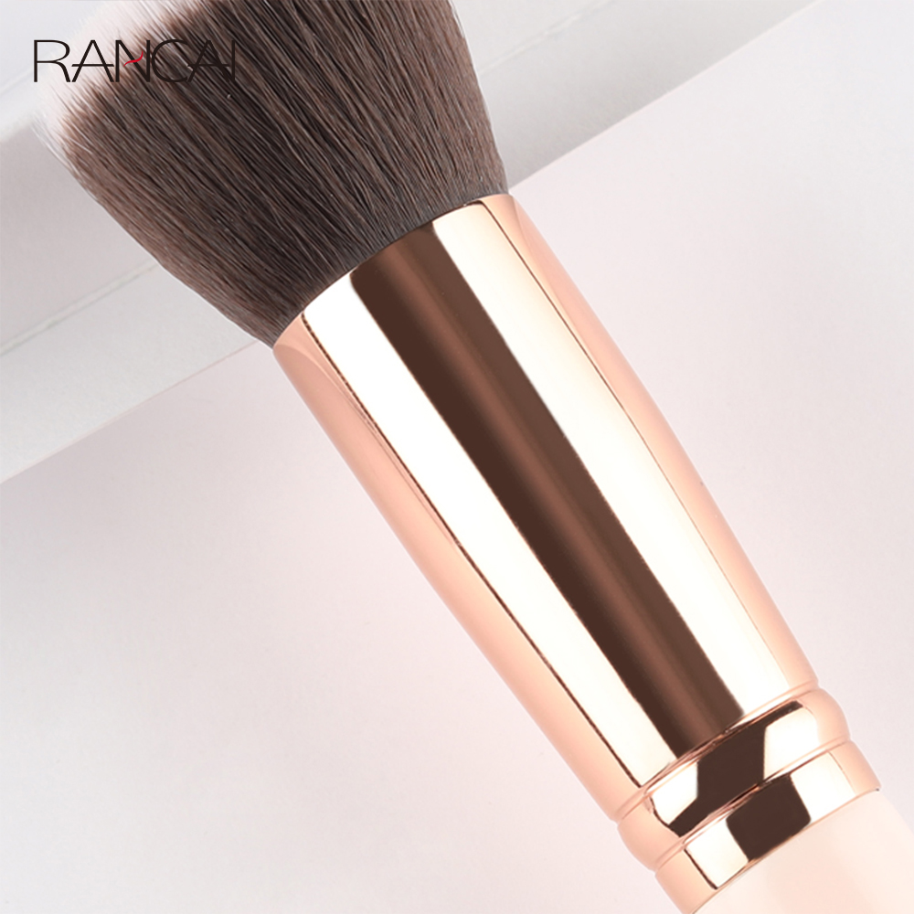 1 Uds. Brochas de maquillaje, brocha plana para base Kabuki para crema líquida en polvo, mezcla de contorno, herramientas de belleza para reparación facial grande