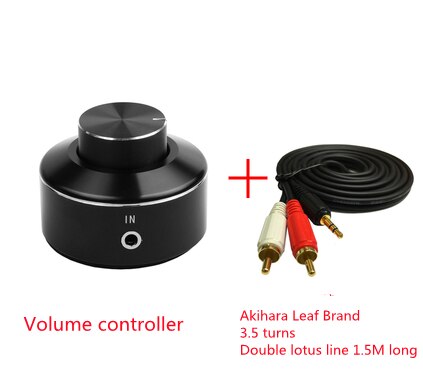 product volume adjustment controller switch desktop knob type mobile phone computer audio power amplifier volume line contro: black 3