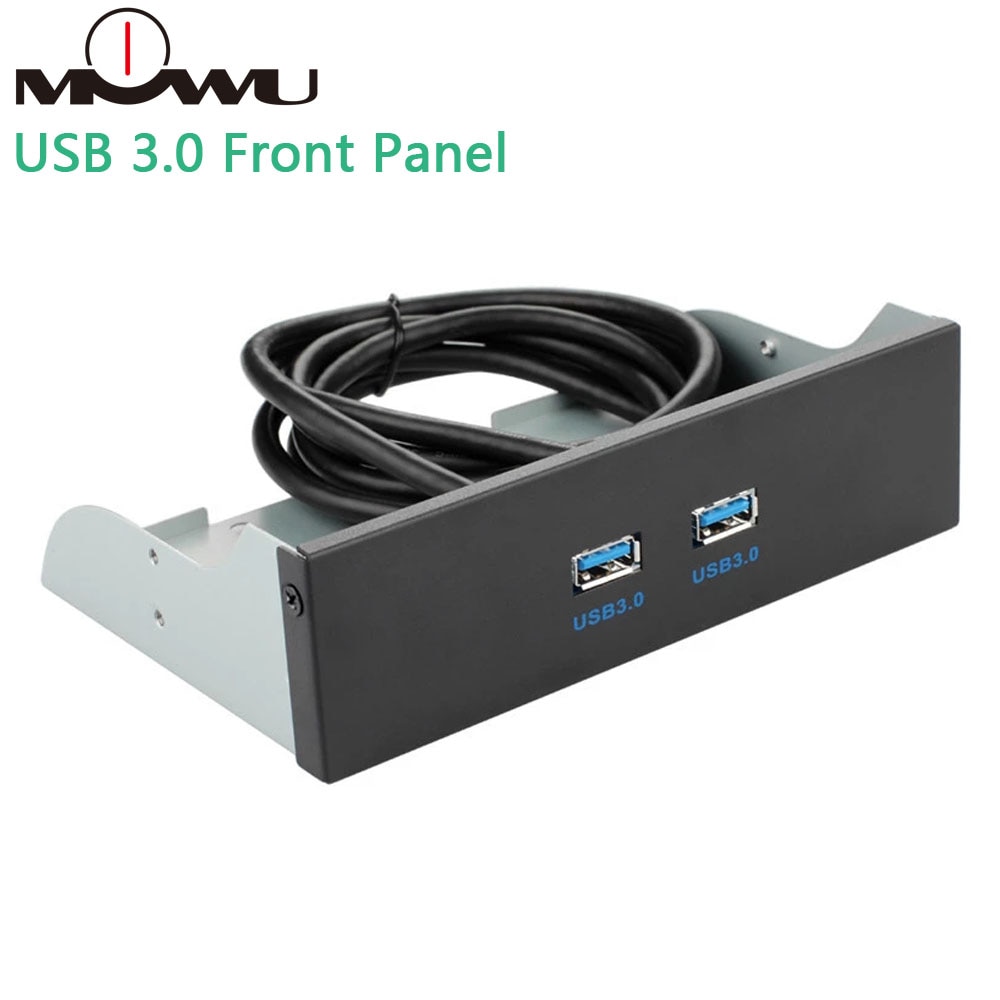 MOWU 2 Port USB 3.0 5.25 inch Custom Computer Case CD ROM Drive Bay Front Panel