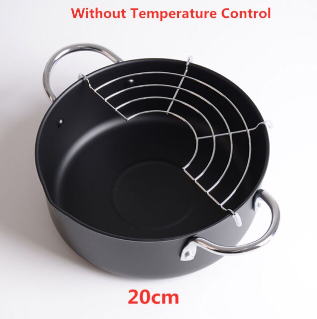Køkken frituregryde termometre tempura frituregryde temperaturregulering stegt kyllingekande madlavningsredskaber rustfrit stål: 22cm