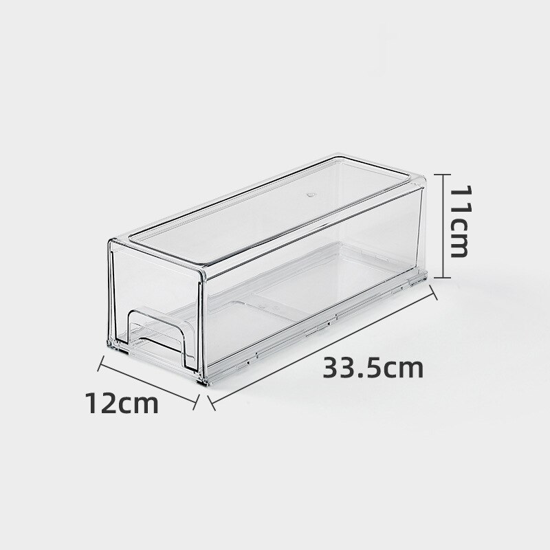 WDDSXXJSL simple drawer storage box office supplies desktop storage superimposed cosmetics sundries storage box home decoration: transparent M
