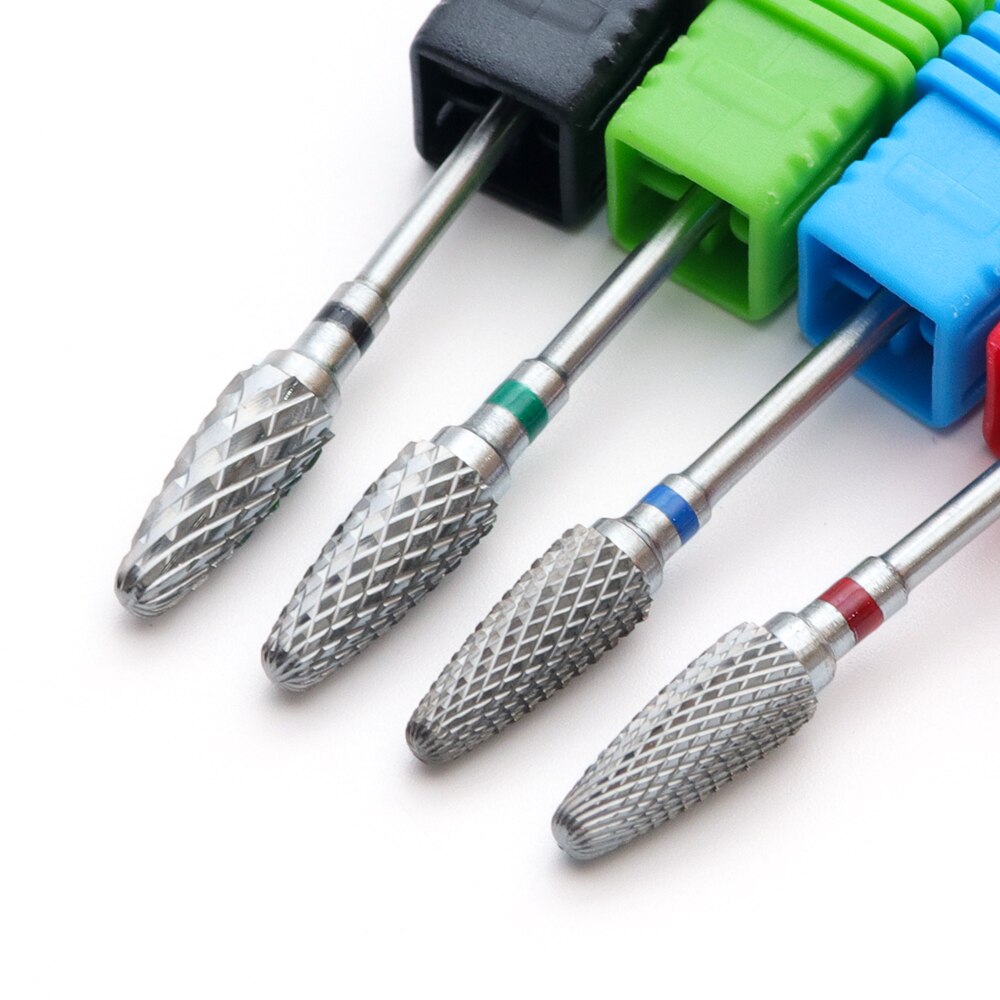 1 Uds. De carburo de tungsteno, broca para uñas, fresa de carburo, cutícula eléctrica, limas de uñas de mayor para manicura TRF0615