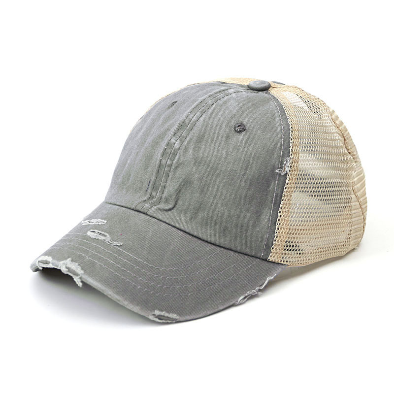 Paardenstaart Baseball Cap Vrouwen Mode Mesh Cap Snapback Zomer Vrouwen Hoed Wassen Hoeden Casual Sport Caps Verstelbare Outdoor: 2