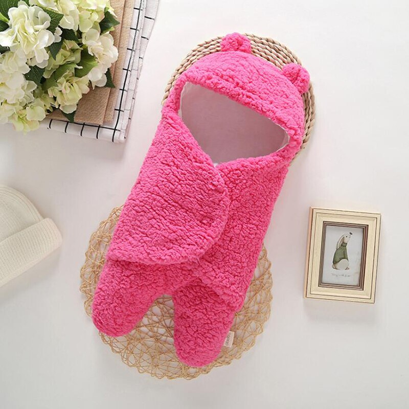 Baby Winter Strampler Langarm Neugeborenen Mantel Gesamt Baby Kleidung Junge Mädchen Kleidung Weichen Säuglings Neue Geboren Warme Strampler: rose rot