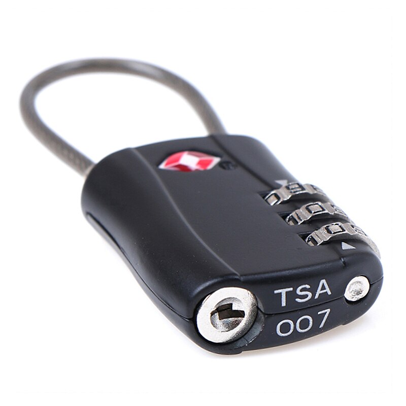 2Pcs/Set 3 Digit Black Luggage Lock Number Lock Luggage Travel Luggage Trolley Lock Top