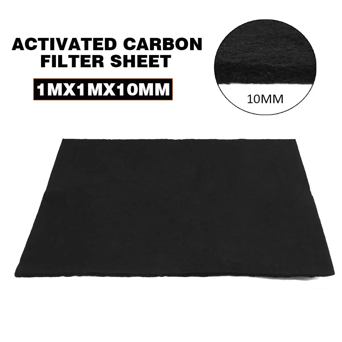 Filtre HEPA universel en mousse de charbon actif, 1 pièce, 1m x 1m, accessoires pour supporter ficateur d'air, tampon en feuille éponge: vert clair